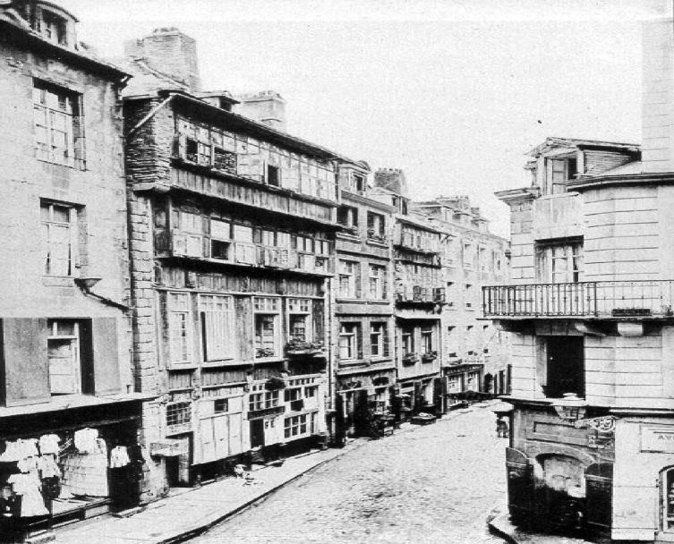 Maison de Duguay-Trouin - ancienne rue du Bief  Saint-Malo - maison disparue en 1944